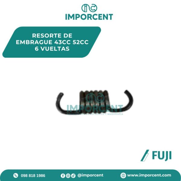 RESORTE DE EMBRAGUE 43CC 52CC 6 VUELTAS