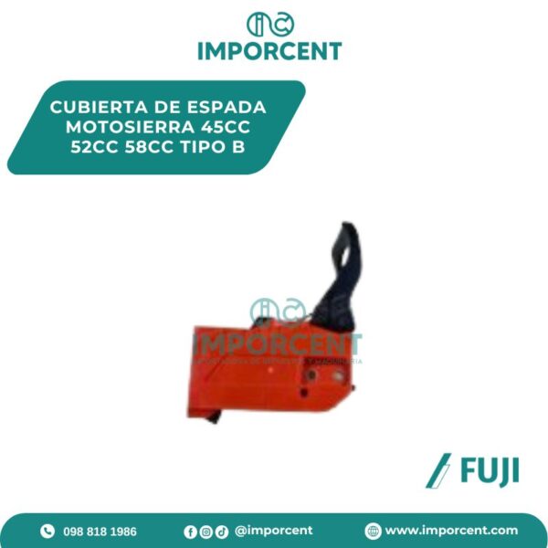 CUBIERTA DE ESPADA MOTOSIERRA 45CC 52CC 58CC  TIPO B