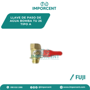 LLAVE DE PASO DE AGUA BOMBA TU 26  TIPO A