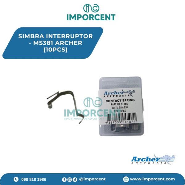 SIMBRA INTERRUPTOR - MS381 ARCHER (10PCS)