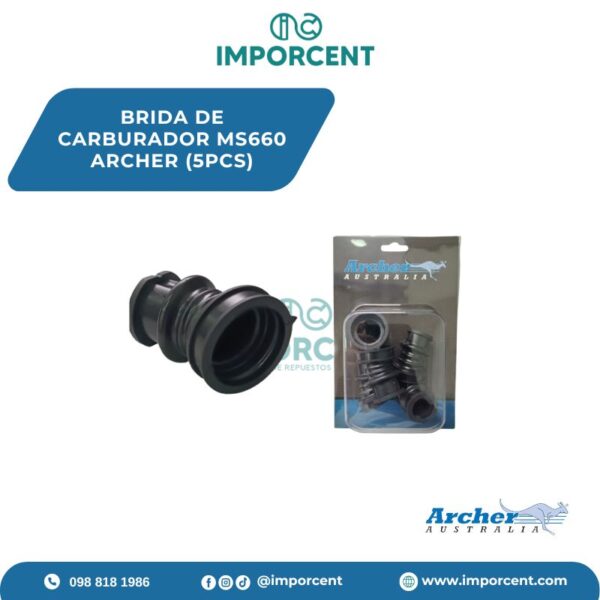 BRIDA DE CARBURADOR  MS660 ARCHER (5PCS)